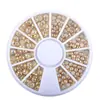 Decoraciones para Uñas Transfronterizas Plato Giratorio con Bordes de Perlas Plato Giratorio para Uñas Color AB Colección de Discos de Perlas Simulación