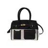 Bolso de Bloques de Color de Moda de Gran Capacidad 2026 Nuevo de Verano Bolso Cruzado Elegante para el Trabajo Bolso de Mano de Alto Valor para Mujer