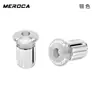Tapones de Manillar de Bicicleta Meroca para Bicicletas de Montaña y Plegables, Tapones de Aleación de Aluminio para Bicicletas de Carretera, Tapones de Manillar