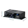 Amplificador de lector de tarjetas USB Bluetooth AK380 con control remoto, para uso en coche y hogar, mini amplificador de 12V, amplificador profesional