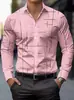 Camisas de Manga Larga para Hombre, Estilo Casual, Modernas y Tendencia, Estampado Digital 3D, Tallas Grandes, Casuales y Versátiles, Exportación Europea y Americana