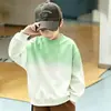 Sudaderas de manga larga con cuello redondo tipo dopamina para niños y niñas, uniformes escolares, camisetas promocionales con logotipos impresos, tops casuales holgados para niños al por mayor