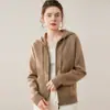 Cardigan de temperamento nuevo estilo con capucha suéter de punto suelto abrigo de punto de cachemira cárdigan de punto moda otoño invierno transfronterizo