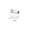 Frasco sellado de plástico transparente para almacenar granos de cocina, apto para uso alimentario, para almacenar alimentos, té, refrigerios y productos secos.
