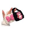 Cartoon pelúcia Palm orelhas grandes cão adequado para airpods caso protetor três gerações pro2 Apple Bluetooth headset shell macio