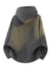 Venta al por mayor transfronteriza de chaquetas irregulares con cremallera y estampado de cebra, sudaderas con capucha de otoño de moda para hombre estilo americano, corte holgado, para adolescentes