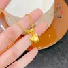Item Quente do Xiaohongshu Método Antigo Ouro de Areia Gatinho Gato Colar Corrente da Clavícula Luxo Leve Nicho Alto Padrão Conjunto Hello Kitty
