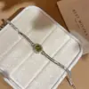Colgante de Cadena Fina con Piedras Preciosas de Colores, Pulsera Redonda de Circonita, Sensación de Lujo Ligero de Gama Alta, Simple y a la Moda, Joyería Versátil