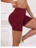 Pantalones Cortos de Yoga para Mujer Transfronterizos Alta Elasticidad Ajustados Fitness Entrenamiento Running Ciclismo Bolsillo Deportivo Pantalones de Tres Partes WA141