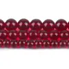 Imitação de Vidro Vermelho Romã Contas Redondas Contas Soltas DIY Colar Pulseira Grampo de Cabelo Fabricante Vendas Diretas Acessórios de Joalheria