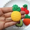 Fruta grande fresa aguacate accesorios diy pasador tocado funda para teléfono móvil caja de almacenamiento material de parche norte 8