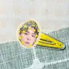 Mercadorias de celebridade de Liu Yuning clipes de bb de acrílico acessórios de cabelo itens de suporte para shows mercadorias personalizadas