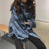 Camisa xadrez de lapela escovada roupas femininas inverno transfronteiriço novo estilo retrô Hong Kong vestido de estudante top moda francesa