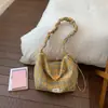Bolsa xadrez vintage estilo coreano para mulheres, grande capacidade, versátil para o dia a dia, bolsa transversal, simples e elegante, bolsa de ombro