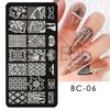 Nail Art placa de transferência atacado borboleta pingente de renda padrão de renda padrão de balé padrão de transferência de unhas Modelo