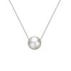 Collar de perlas de agua dulce de plata S925, estilo coreano, exquisita cadena de clavícula ovalada, collar retro de alta calidad de estilo francés.