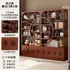 Nova Estante de Exibição Estilo Chinês para Sala de Chá, Armário de Exibição de Chá, Divisória Não de Madeira Maciça, Armário de Múltiplos Tesouros, Estante de Decoração para Sala de Estar