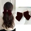 Nuevo Pasador de Terciopelo Estilo Francés para la Parte Trasera de la Cabeza, Pasador de Moda, Pinza de Resorte Accesorio para el Cabello para Mujeres