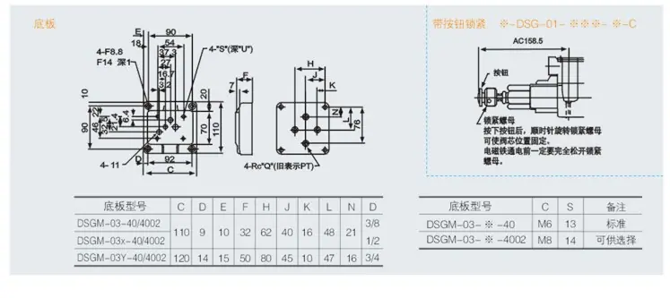 DCF DSG 油研型 描述1-14