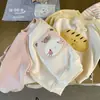 Sudadera de invierno para niña 2026 nueva elegante top con forro polar para bebé ropa para bebés y niños ropa infantil de dibujos animados para invierno