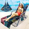 Funda Exclusiva Transfronteriza para Silla de Playa Bolsa para Silla de Playa de Microfibra Impresión Digital 3D Serie Marina Desde Una Pieza