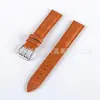 Correa de Reloj de Cuero Genuino Unisex Universal Correa de Piel de Vaca Hebilla de Pin de Cocodrilo de Bambú Accesorios de Cadena de Reloj Suaves Impermeables