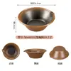 Bandeja de Hielo Seco Comercial Imitación Porcelana de Melamina, Bandeja para Albóndigas, Bol para Verduras, Bol para Fideos, Olla Caliente, Barbacoa, Específico para Restaurantes