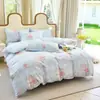 Conjunto de Três ou Quatro Peças 12868 100% Algodão para Casa e Dormitório Estudantil, Lençol de Cama, Capa de Colchão, Capa de Edredom, Novo Modelo 2026