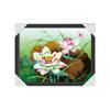 Pintura Estéreo 3D Dinámica Flor Horizontal Estéreo Estereoscópico de Alta Definición Pintura Decorativa de Ojo Desnudo Dormitorio Sala de Estar Lujo Accesible Familiar Pintura Colgante