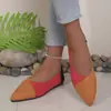 Nuevo Modelo de Verano 2026: Zapatos Planos Casuales Cómodos para Mujer, Talla Grande, Punta Puntiaguda, Sin Cordones, Talla Única