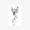 Pegatinas de Tatuaje Minimalistas Estilo Ins Transfronterizas de Fénix con Acabado de Alta Gama, Pegatinas de Tatuaje Calientes Europeas y Americanas para Brazo y Pierna