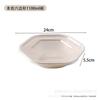 Lonchera desechable de pulpa Vaso de papel hexagonal para llevar ensalada comida ligera lonchera degradable caja de embalaje para llevar vaso de papel