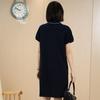 Yun Yun 2026 Nueva Ropa de Verano para Mujer Vestido de Punto de Manga Corta Color Sólido Simple Moda Ropa de Trabajo