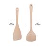 Yfjy Utensilios de Cocina Color Madera Mango Largo Pala de Madera Cuchara Vajilla de Madera Comedor Diario Cocina Anti-quemaduras y a Prueba de Moho Pala de Madera para Uso Doméstico