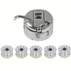 Caja de canilla para máquina de coser doméstica antigua de pedal, canilla de metal, Cubierta de canilla marca Shanghai Feiren Mariposa Abeja, Accesorios para canilla