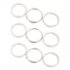 Llavero de Metal, Hebilla de Hardware para Equipaje, Llavero Circular Plano de Acero Inoxidable Engrosado, Accesorios de Hebilla de Conexión