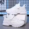 897 Zapatos Deportivos Infantiles Niños Moda Zapatos Deportivos Superficie de Malla Mediano Grande Blanco Zapatos Deportivos Infantiles Cuatro Estaciones Campus Superficie de Cuero Pequeño