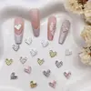 Arte de Unhas Estéreo Coração de Pêssego Joias de Coração Liga em Forma de Coração Decoração de Unha Estilo Quente Popular Acessórios Arte de Unhas Joias DIY