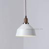 Lámpara de araña industrial estilo loft nórdico con una sola cabeza para restaurante, bar, tienda de té con leche, bar, tienda de ropa, pantalla blanca
