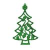Árbol de Navidad con purpurina de colores, colgante para escritorio, adorno decorativo, pequeño árbol de Navidad de 16/20 cm