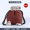 Bolsa de almacenamiento Wenwan joyería pulsera nuez taza de té taza maestra bolsa de almacenamiento portátil con cordón para llevar franela bolsa de tela pequeña