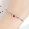 Kaiwei Moda Anjo Amante Pulseira Pingente Colar Prata 925 Coração Asas de Anjo Pulseira Ornamento Pulseira de Coração