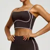 Estilo Europeu e Americano Novo Estilo Aerodinâmico Almofadas de Peito Removíveis Costas Bonitas para Yoga Alças de Ombro Ajustáveis Sutiã Esportivo para Fitness