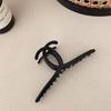 Pinza de Tiburón Mate Negro de Alta Calidad Pinza Grande de Agarre Pinza para el Cabello Rojo de Internet Pinza para la Parte Trasera de la Cabeza Tocado para Mujer Pinza para el Cabello Simple