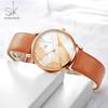 SHENGKE SHENGKE K0108 elemento de hoja de resorte Nuevo reloj Correa reloj de mujer reloj de cuarzo de agua