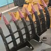 Rastrillo de ruedas para tierra suelta pequeño, equipo de rastrillo para excavadora, máquina rastrilladora multifuncional para aflojar tierra y recuperación de terreno plano, venta al por mayor