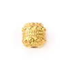 Aço Titânio Ouro 18k Contas Cabeça de Buda Contas Bolas Trançadas Contas Flor Quadrada Fundição Colorida Contas Soltas DIY Colar Pulseira Atacado