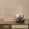 Tetera Versátil de Lujo Ligero de Gama Alta, Tetera de Regalo Plateada, Juego de Té Kung Fu Cerámico Estilo Chino para Uso Doméstico