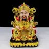 Estatueta Dourada do Deus da Riqueza para Adoração Doméstica, Abertura de Loja, Atração de Fortuna, Artesanato Feng Shui, Decoração de Mesa de Escritório