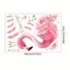 Shangyi 64117 Pegatinas de pared de flamenco rosa autoadhesivas para sala de estar, dormitorio, decoración de pared, venta al por mayor transfronteriza